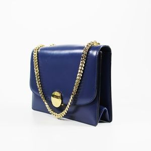 MARC JACOBS  Trouble Midnight Blue Shoulder Bag  